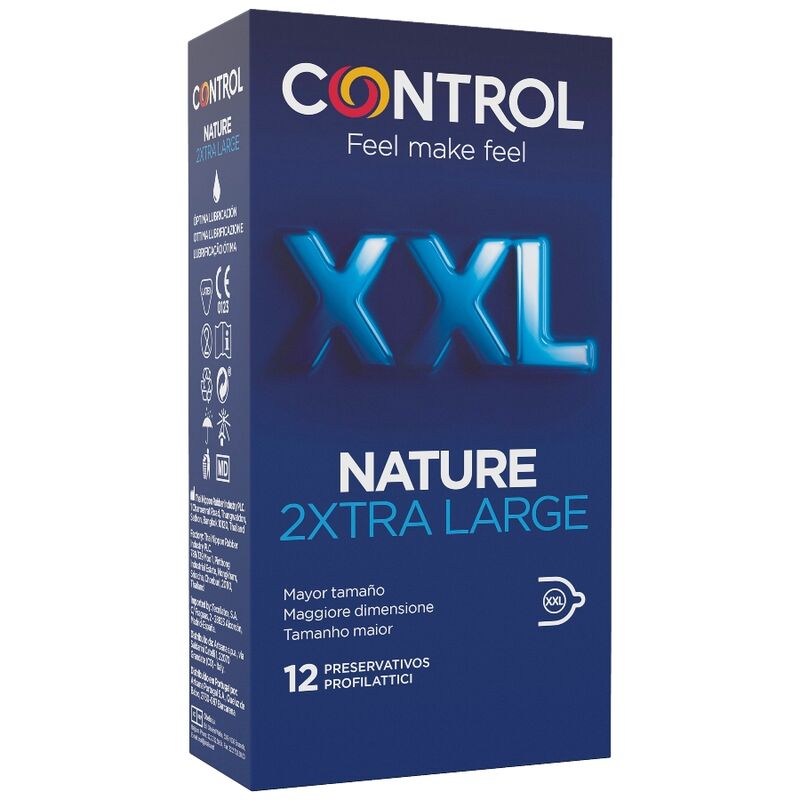 CONTROL - NATURE 2XTRA LARGE PRESERVATIUS XXL - 12 UNDS