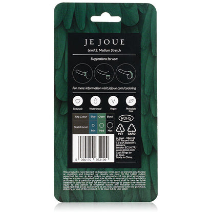 Je joue - anel de silicone verde - estrangulamento médio