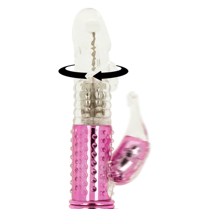 OHMAMA - VIBRATOR WITH ROTATION FUNCTION AND CLITORAL STIMULATOR
