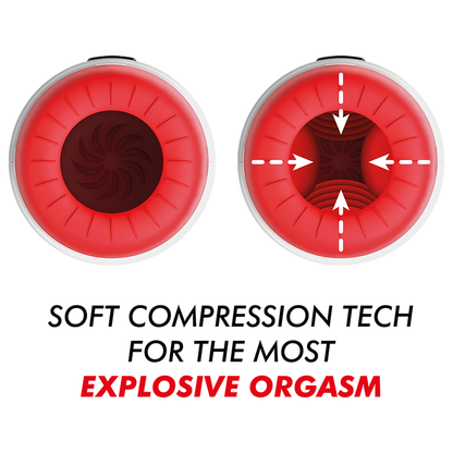 JAMYJOB - ROCKET MASTURBADOR TECNOLOGÍA SOFT COMPRESSION Y VIBRACIÓN