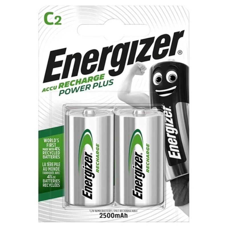 ENERGITZER - POWER PLUS PILA RECARREGABLE HR14 C 2500mAh BLISTER*2