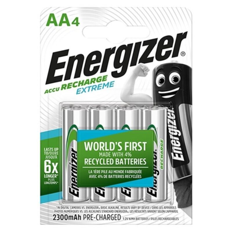 ENERGIZER - АКУМУЛЯТОРНА БАТАРЕЯ EXTREME HR6 AA 2300mAh БЛІСТЕР*4