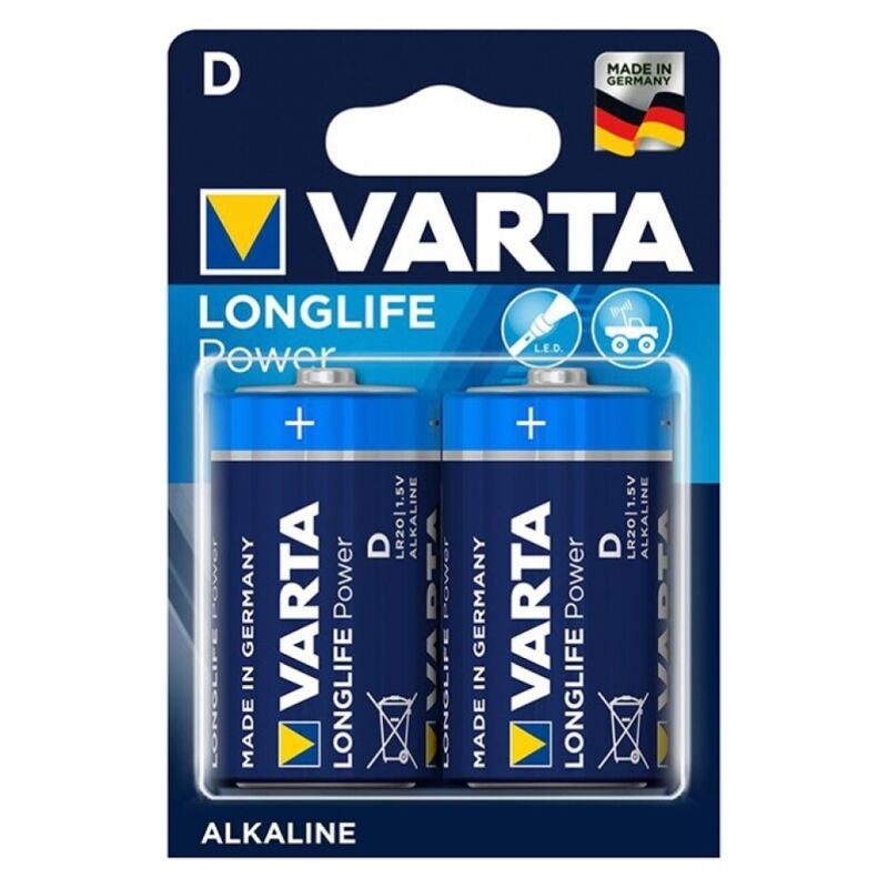 VARTA - ЛУЖНА БАТАРЕЯ LONGLIFE POWER D LR20 БЛІСТЕР*2