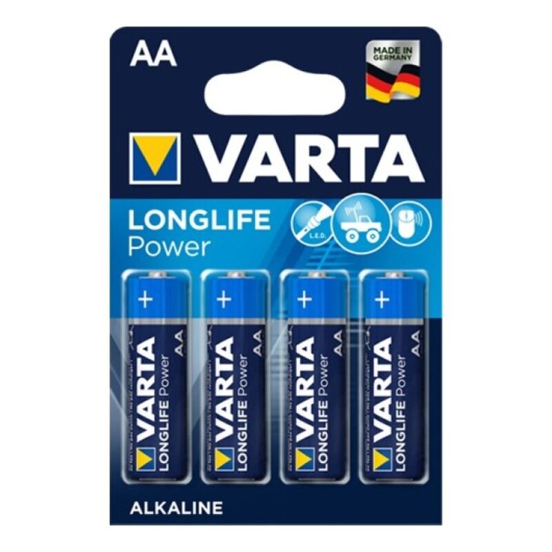 VARTA - ЛУЖНА БАТАРЕЯ LONGLIFE POWER AA LR6 БЛІСТЕР*4