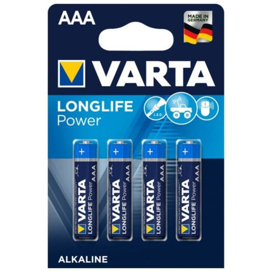 VARTA - ЛУЖНА БАТАРЕЯ LONGLIFE POWER AAA LR03 БЛІСТЕР*4