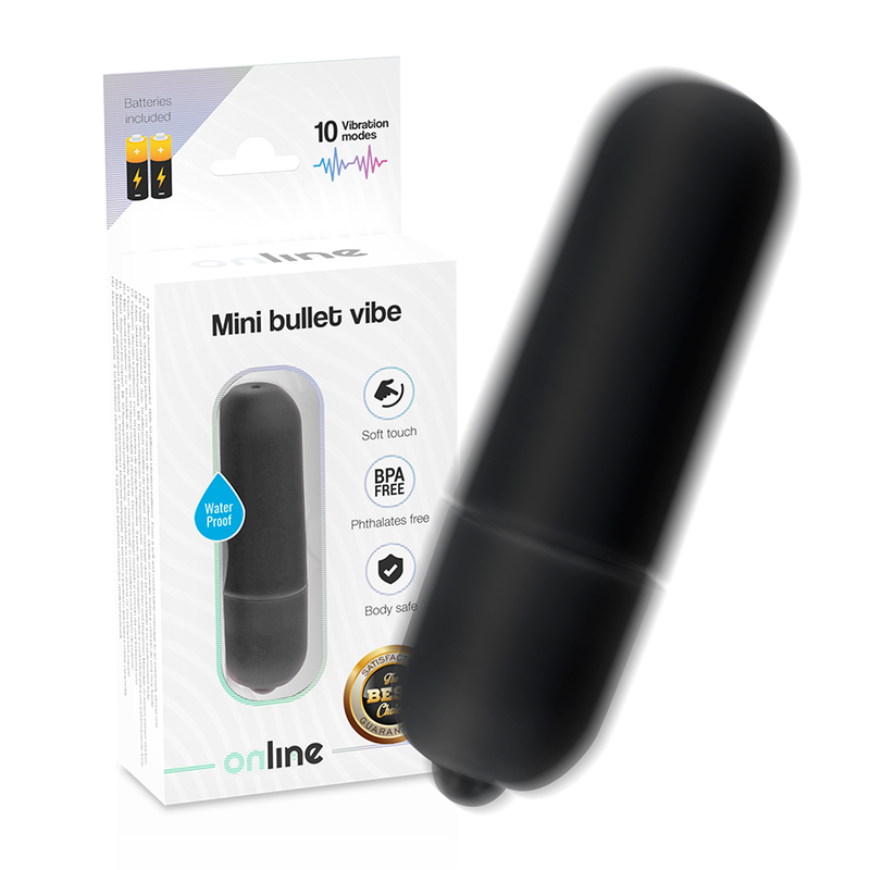 ONLINE - MINI VIBRATING BULLET BLACK