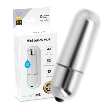 ONLINE - MINI SILVER VIBRATING BULLET