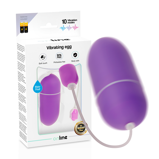 ONLINE - WATERPROOF LILAC VIBRATING EGG