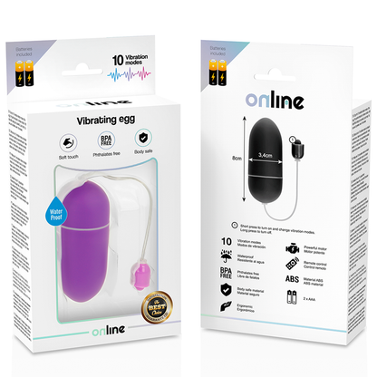 ONLINE - WATERPROOF LILAC VIBRATING EGG