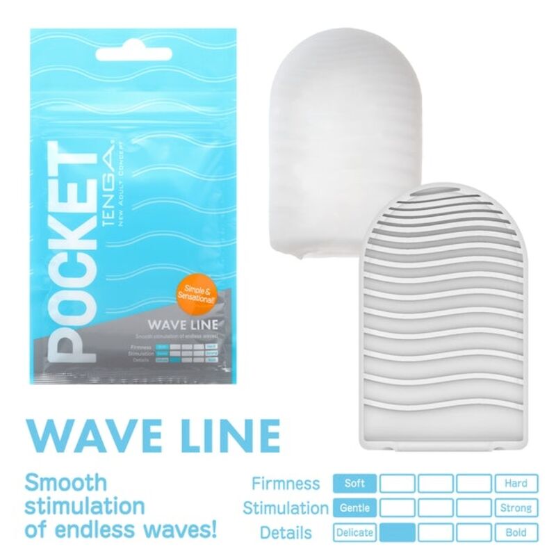 TENGA - WAVE LINE POCKET MASTURBATOR