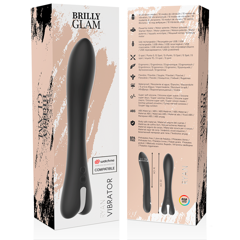 BRILLY GLAM - RYAN VIBRADOR + MANDO CONTROL REMOTO WATCHME