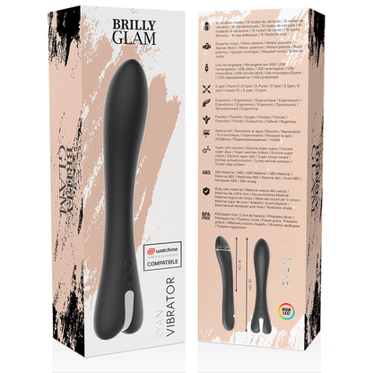 BRILLY GLAM - RYAN VIBRADOR + MANDO CONTROL REMOTO WATCHME