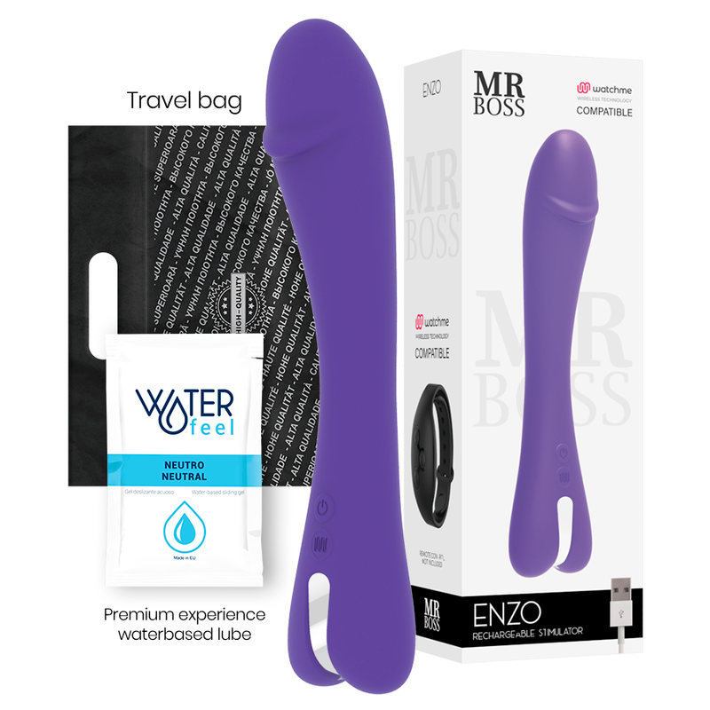 MR BOSS - ENZO VIBRADOR + MANDO CONTROL REMOTO WATCHME