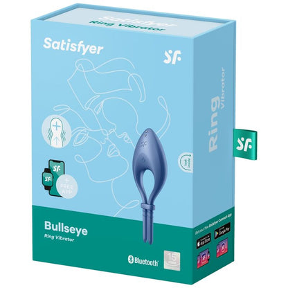 SATISFYER - BULLSEYE ANELL VIBRADOR APP BLAU