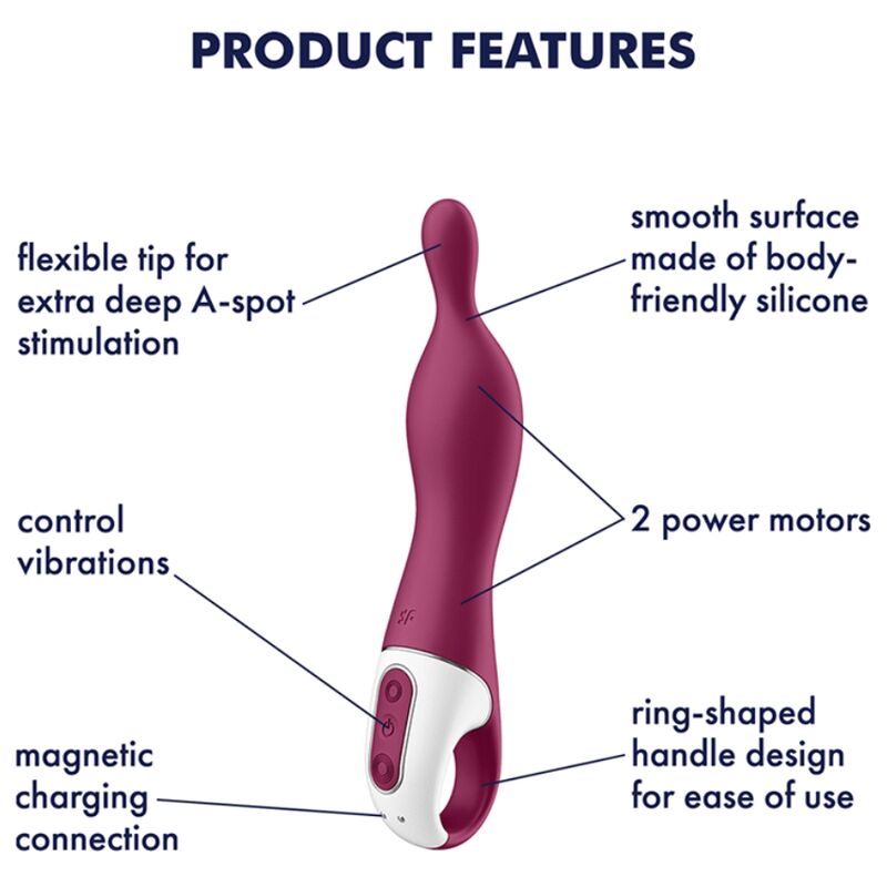 SATISFYER - AMAZING 1 A-SPOT BERRY VIBRATOR