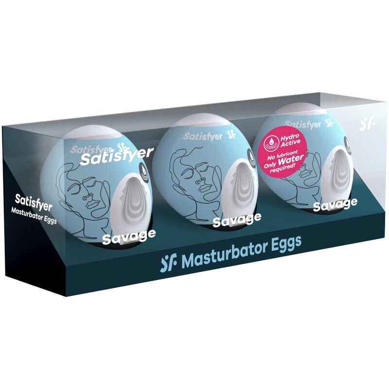 SATISFYER - 3 OUS MASTURBADORS SAVAGE