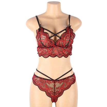 SUBBLIME - SET DOS PIEZAS TOP Y PANTIES ENCAJE
