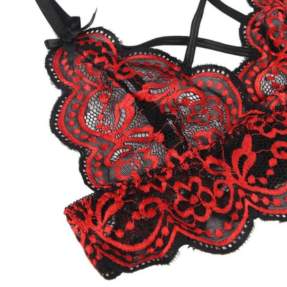 SUBBLIME - SET DOS PIEZAS TOP Y PANTIES ENCAJE