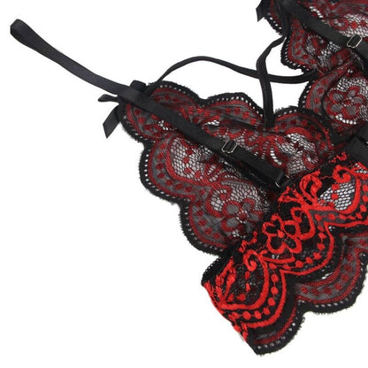 SUBBLIME - SET DOS PIEZAS TOP Y PANTIES ENCAJE L/XL