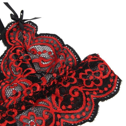 SUBBLIME - SET DOS PIEZAS TOP Y PANTIES ENCAJE L/XL