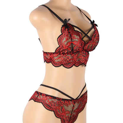 SUBBLIME - SET DOS PIEZAS TOP Y PANTIES ENCAJE