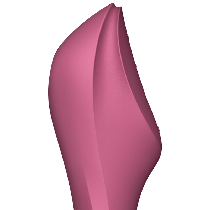SATISFYER - CURVY TRINITY 3 STIMULATOR AND VIBRATOR RED