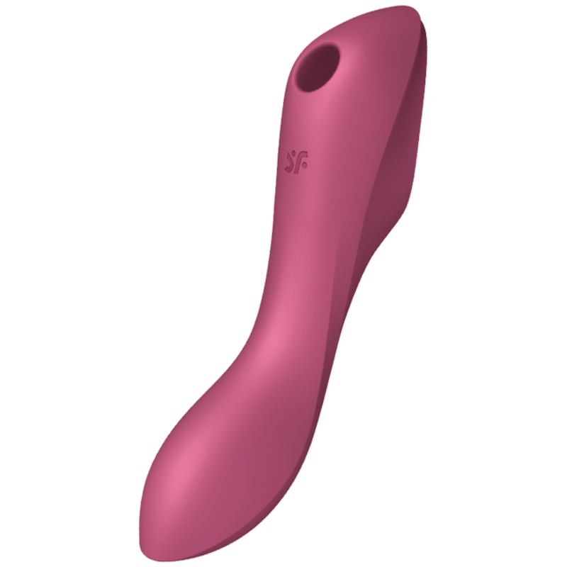 SATISFYER - CURVY TRINITY 3 STIMULATOR AND VIBRATOR RED