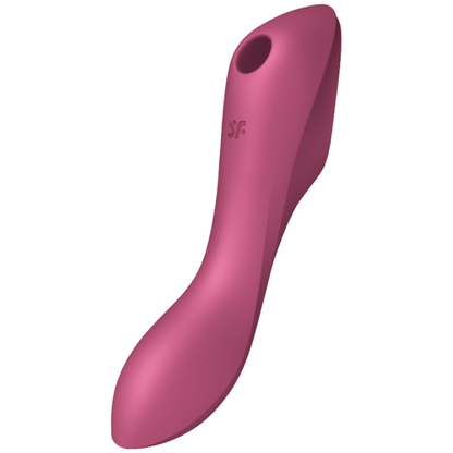 SATISFYER - CURVY TRINITY 3 STIMULATOR AND VIBRATOR RED