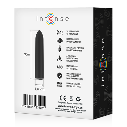 INTENSE - BALA VIBRADORA 10 MODOS VIBRACIÓN
