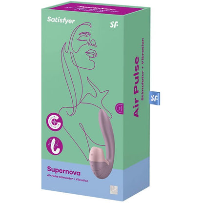SATISFYER - SUPERNOVA STIMULATOR AND VIBRATOR PINK