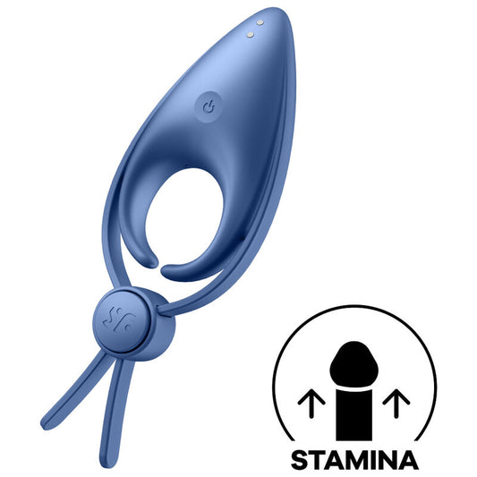Satisfet: anell de vibrador blau de franctirador
