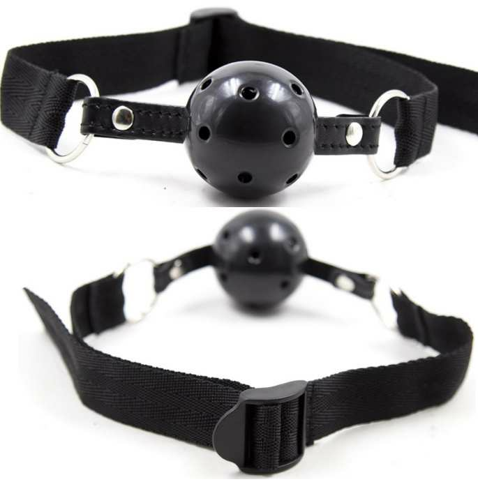 OHMAMA FETISH - BREATHABLE BLACK FABRIC BALL GAG