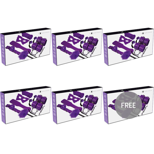 EXPERIENCE - BDSM FETISH KIT SERIE PURPLE 5+1 GRATIS