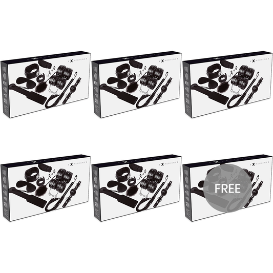 EXPERIENCE - BDSM FETISH KIT SERIE BLACK 5+1 GRATIS