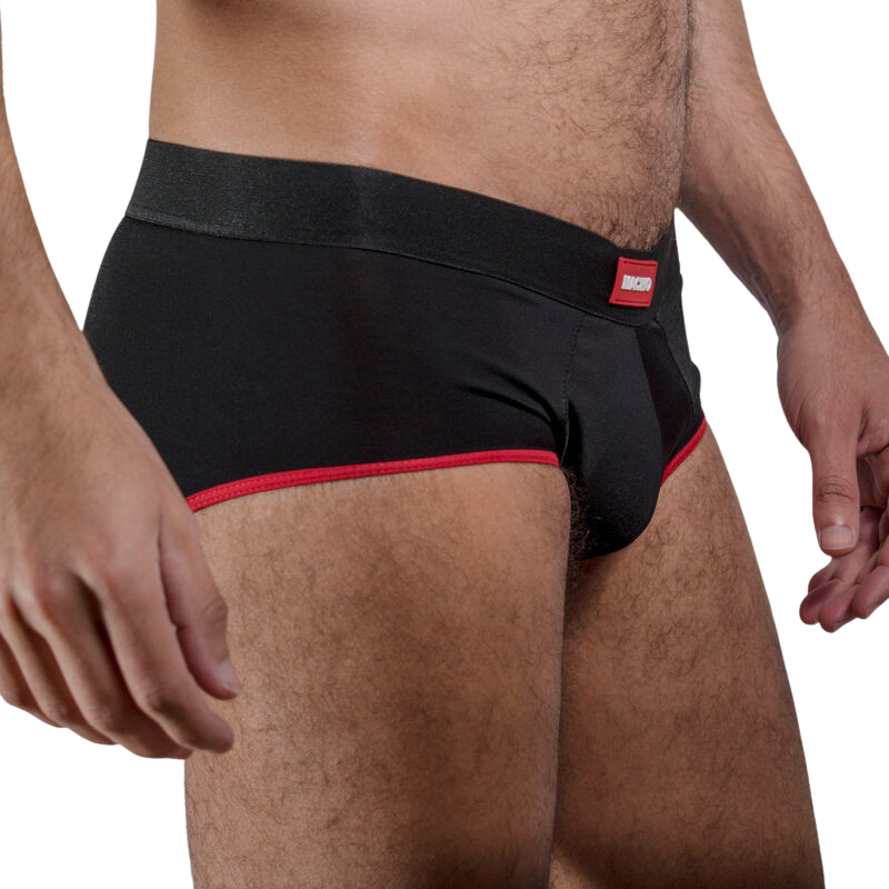 MACHO - MS24R CALZONCILLO BRIEF DARK ROJO XL