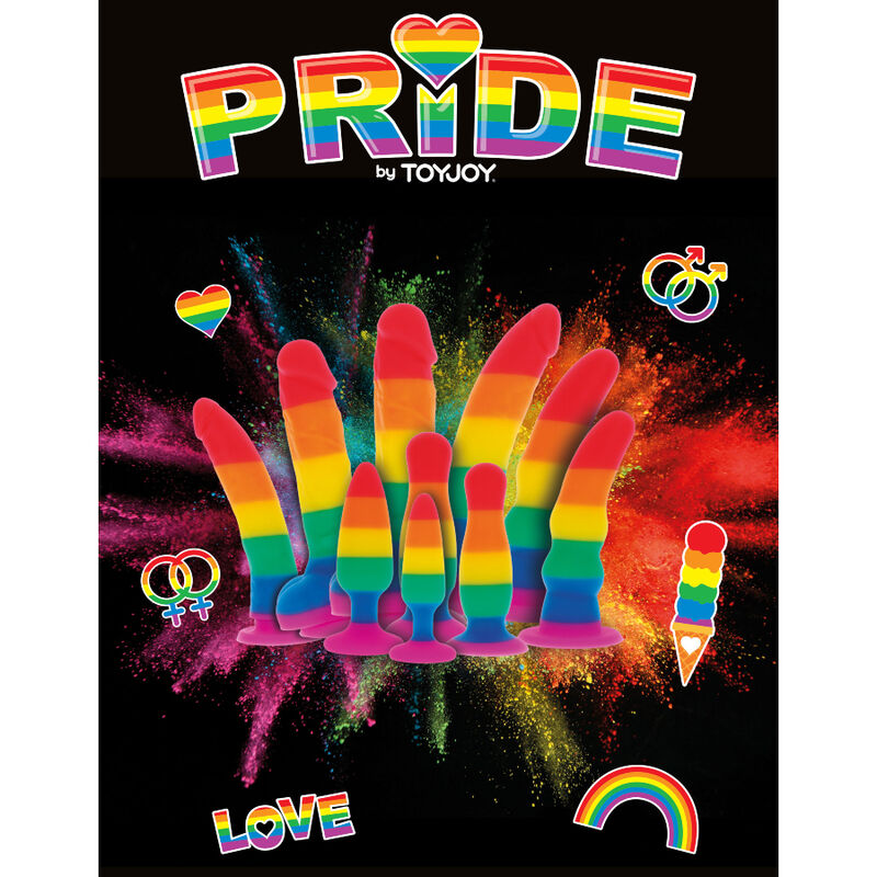 PRIDE - DILDO WAVE BANDEIRA LGBT 17 CM
