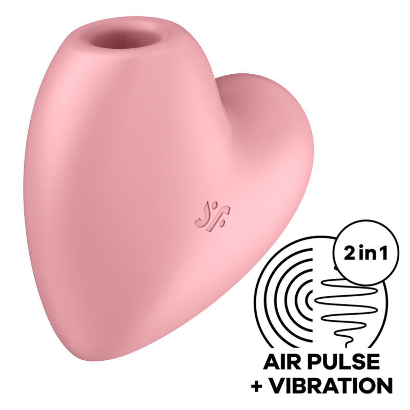 SATISFYER - CUTIE HEART ESTIMULADOR Y VIBRADOR