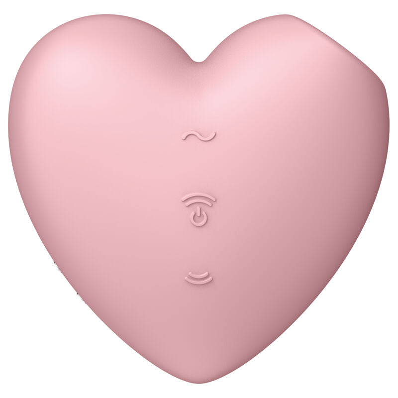 SATISFYER - CUTIE HEART STIMULATOR AND VIBRATOR PINK