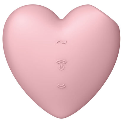 SATISFYER - CUTIE HEART STIMULATOR AND VIBRATOR PINK