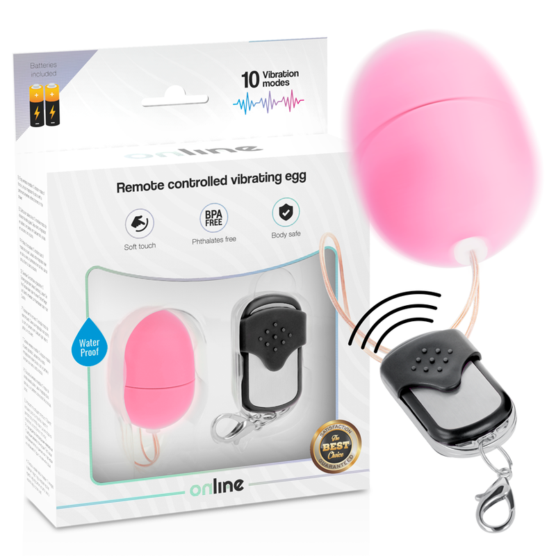 ONLINE - REMOTE CONTROL VIBRATING EGG PINK