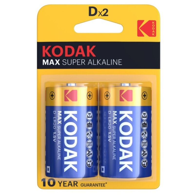 БЛІСТЕР ЛУЖНОЇ БАТАРЕЇ KODAK - MAX D LR20*2