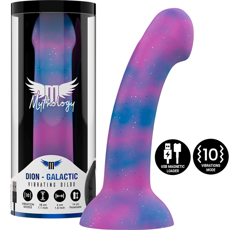MITOLOGIA - DION GALACTIC DILDO M - VIBRADOR COMPATÍVEL COM TECNOLOGIA SEM FIOS WATCHME