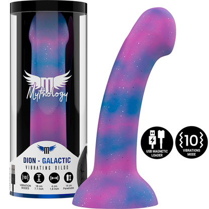MITOLOGIA - DION GALACTIC DILDO M - VIBRADOR COMPATÍVEL COM TECNOLOGIA SEM FIOS WATCHME