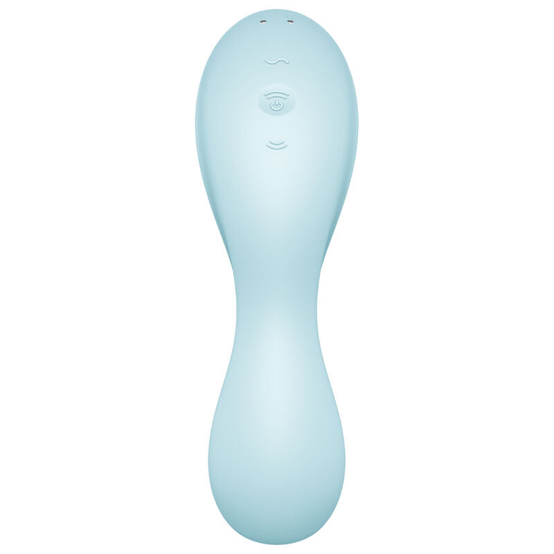 SATISFYER - CURVY TRINITY 5 ESTIMULADOR Y VIBRADOR APP AZUL