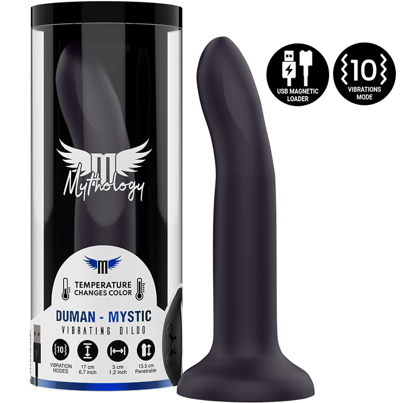 MITOLOGIA - DUMAN MYSTIC DILDO M - VIBRADOR COMPATÍVEL COM TECNOLOGIA WIRELESS WATCHME