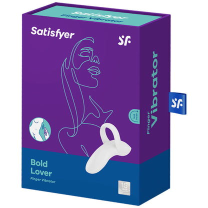 SATISFYER - BOLD LOVER VIBRATING THIMBLE WHITE