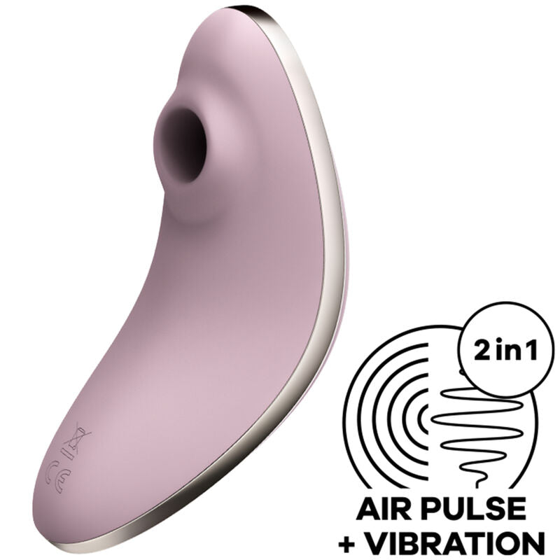 SATISFYER - VULVA LOVER 1 STIMULATOR AND VIBRATOR VIOLET