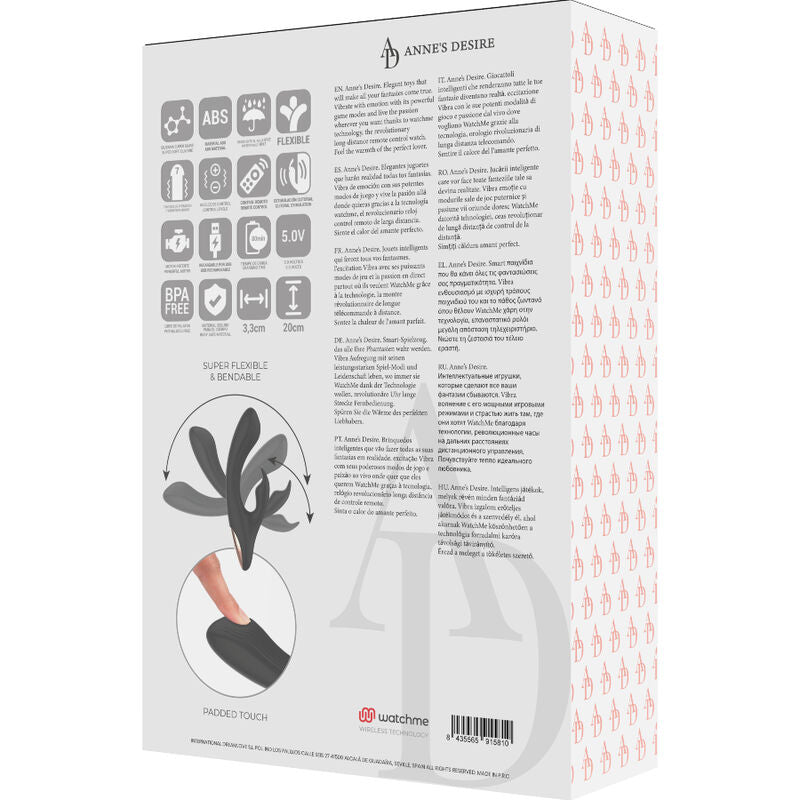 ANNE'S DESIRE - RABBIT WATCHME TECHNOLOGY REMOTE CONTROL BLACK