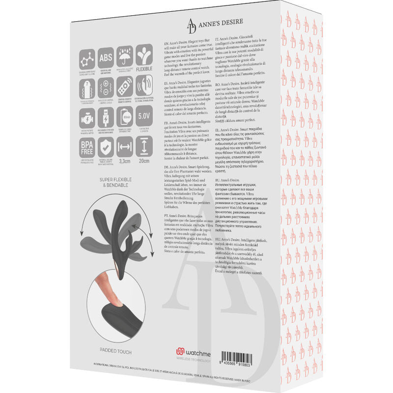 ANNE'S DESIRE - RABBIT WATCHME TECHNOLOGY REMOTE CONTROL BLACK/GOLD