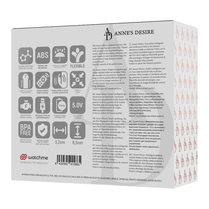 ANNE'S DESIRE - DUAL PLEASURE WATCHME TECHNOLOGY BLACK/GOLD